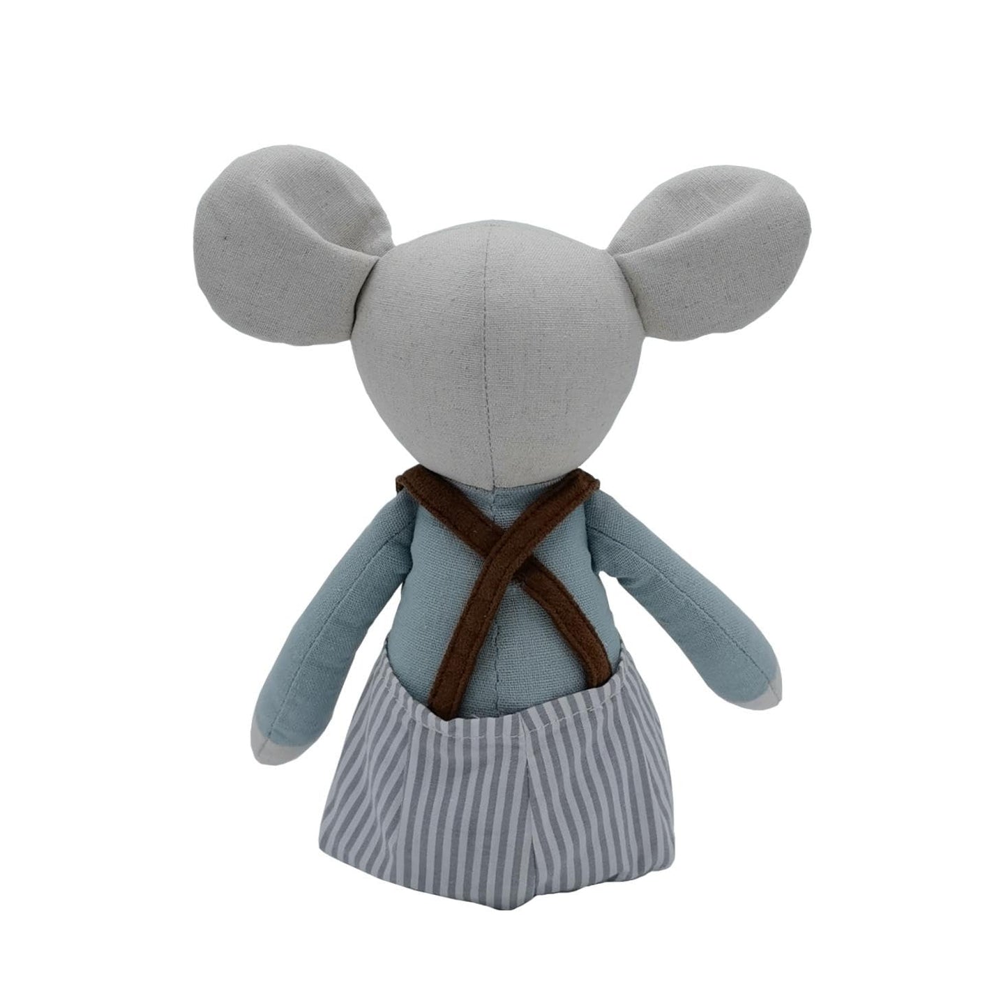 Mikee Fluffie Prince Mouse Stuffed Animals,15.7" Tall Rat Plushies with Backpack Pants,Cute Stuffed Animal for Girls As Birthday, Easter