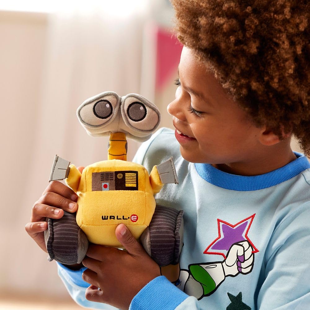 Disney Store Wall-E Medium Soft Toy for Kids, Cuddly Character with Fuzzy Texture and Embroidered Details, Print Panel, Disney Plushy Suitable for All Ages