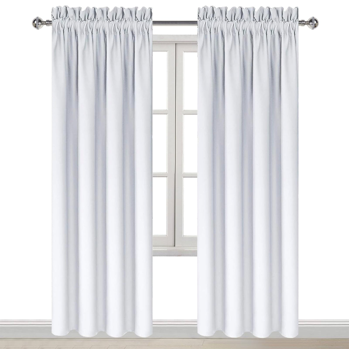 Blackout Curtains for Bedroom Living Room 38 x 84 Inch Long 2 Panels (2 Count)