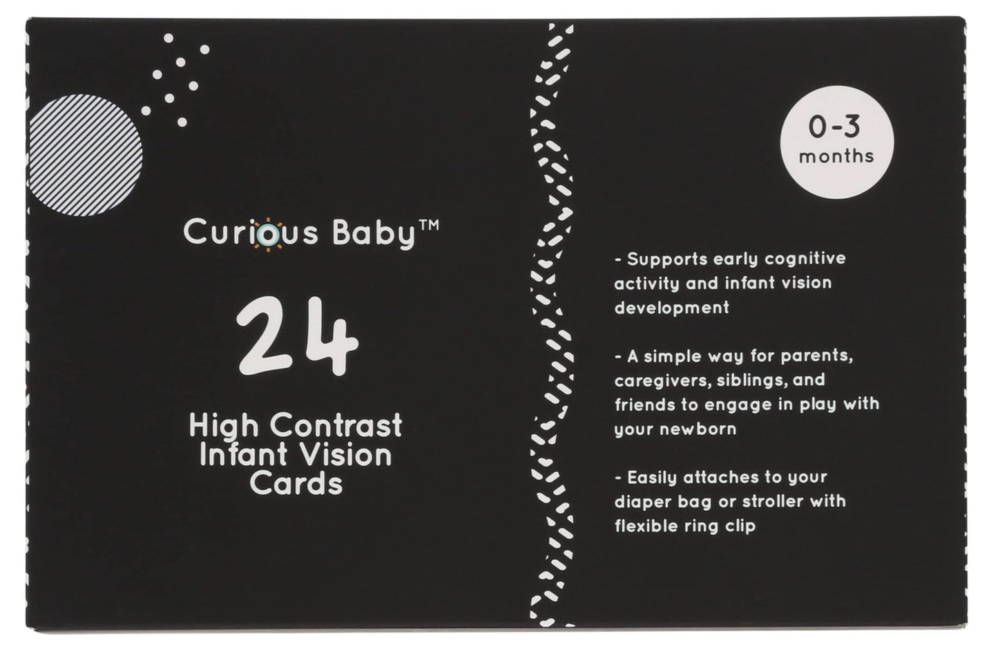 Curious Baby™ High Contrast Expansion Pack – 24 High Contrast Infant Vision Cards
