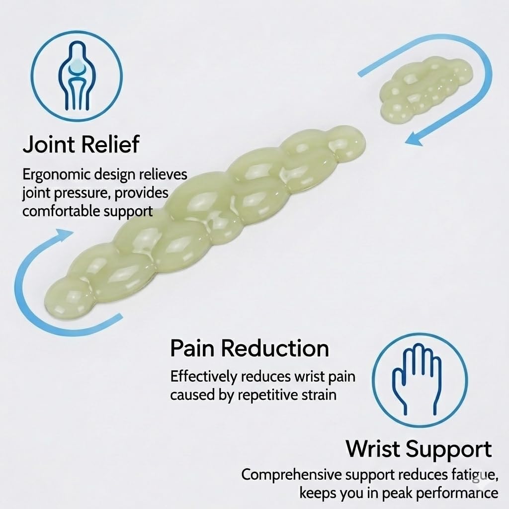Ultimate Cute Ergonomic Wrist Rest – Instant Relief, Cloud-Like Comfort, Premium Silicone & TPU, Ultra-Soft, Durable, Gift-Boxed for Office, Study, Gaming & More