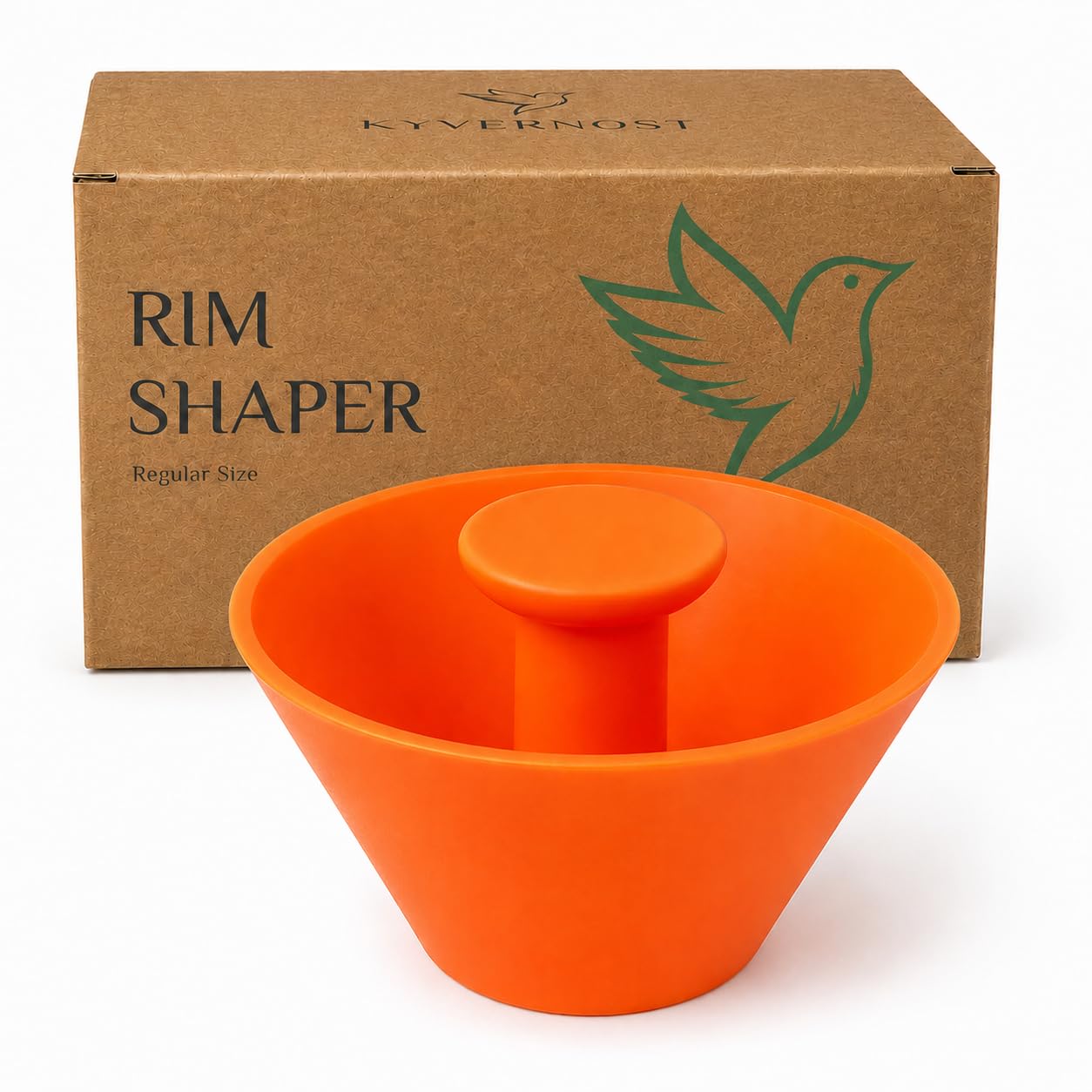 KYVERNOST Rim Cone Shaper for Pottery and Ceramics - Rim Cone Pottery Tool for Perfectly Smoother & Rounded Rims - Rim Shaping Cone for Pottery Artists and Hobbyists