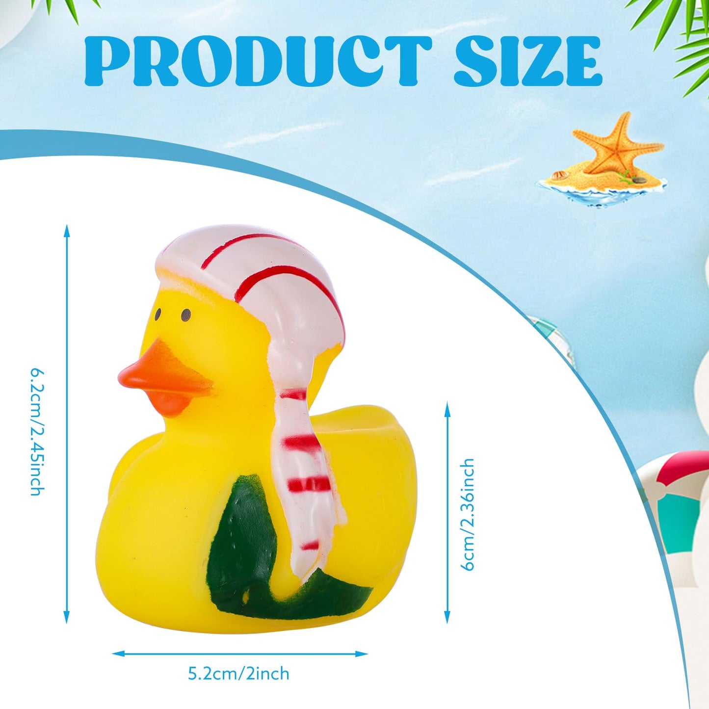 60 Pcs Rubber Ducks Assorted Plastic Christmas Rubber Duck for Cruise Ducks Ducking Bath Pool Toys Duck Party Favors Cruise Ships Hiding Christmas Stocking Stuffers for Kids Teens
