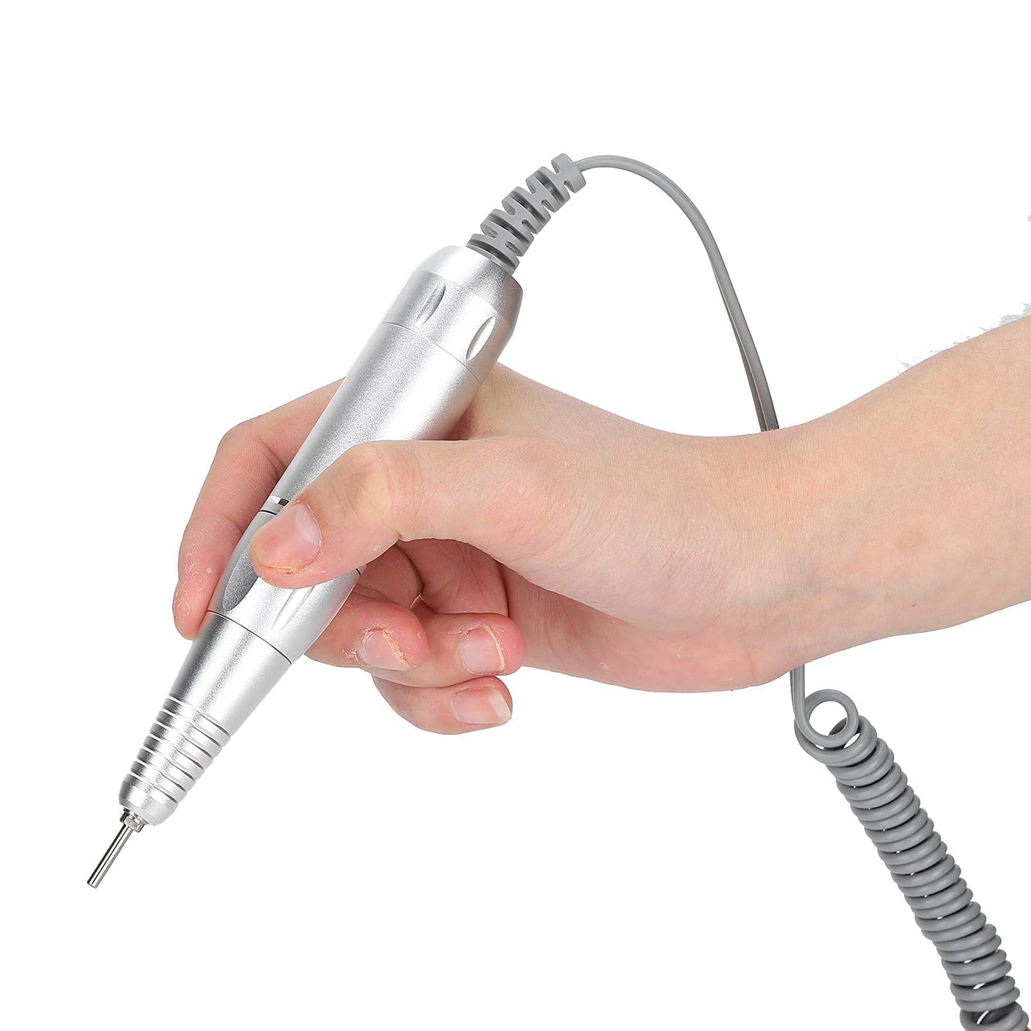 Electric Nail Drill Pen Handle, Handpiece Manicure & Pedicure Polish Machine, Handpiece for Nail Drill Machine Part Manicure Pedicure Nail Art Tool, Interface for Dc5521 Model