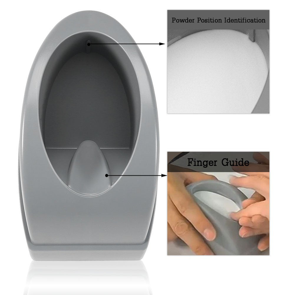 2 Colors French Dip Nail Container Smile Line Maker French Nail Art Manicure Tools(Gray)