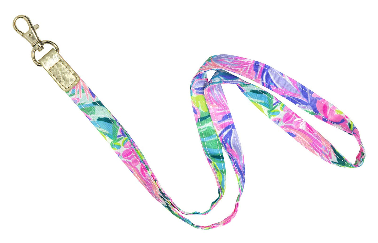 Lilly Pulitzer Cute Lanyard for ID Badges and Keys, Womens Lanyard Keychain, Colorful Lanyard with Metal Hook, It Was All A Dream