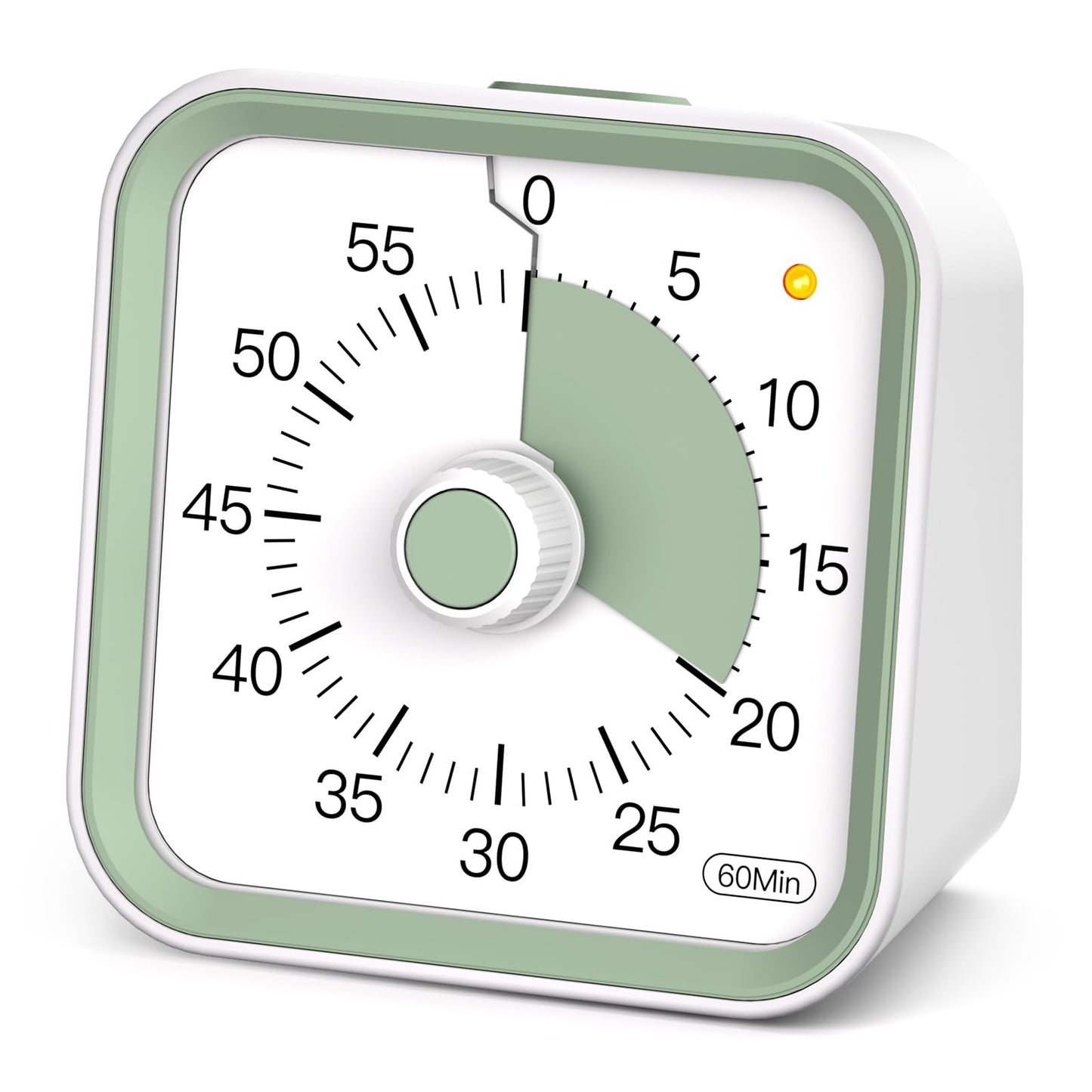 InfPokid Visual Timer for Kids with Pause Function, 60 Minute Countdown Timer for Kids Desk Study, Teaching, Kitchen Cooking, Office Meetings, Time Management for ADHD (White)