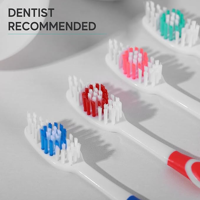 Bulk Toothbrushes Pack - 48 Individually Wrapped Toothbrushes Bulk for Travel, Hotels, Relief Missions, and Donations - Bulk Disposable Toothbrush Pack Adults and Kids
