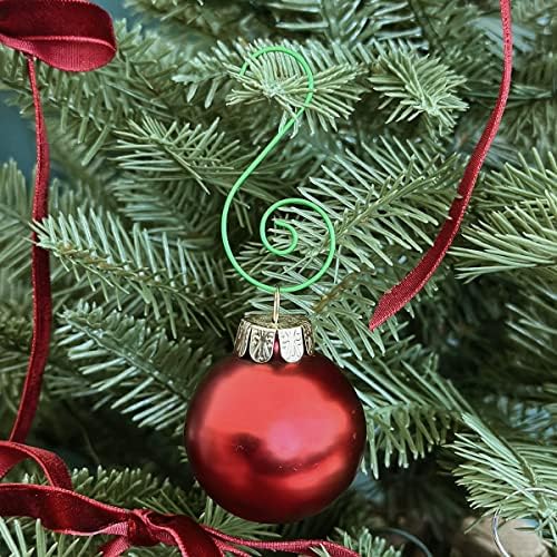 allydrew Christmas Tree Ornament Hooks, S-Shaped Swirl Hooks for Hanging Decorations (Pack of 80), Red & Green