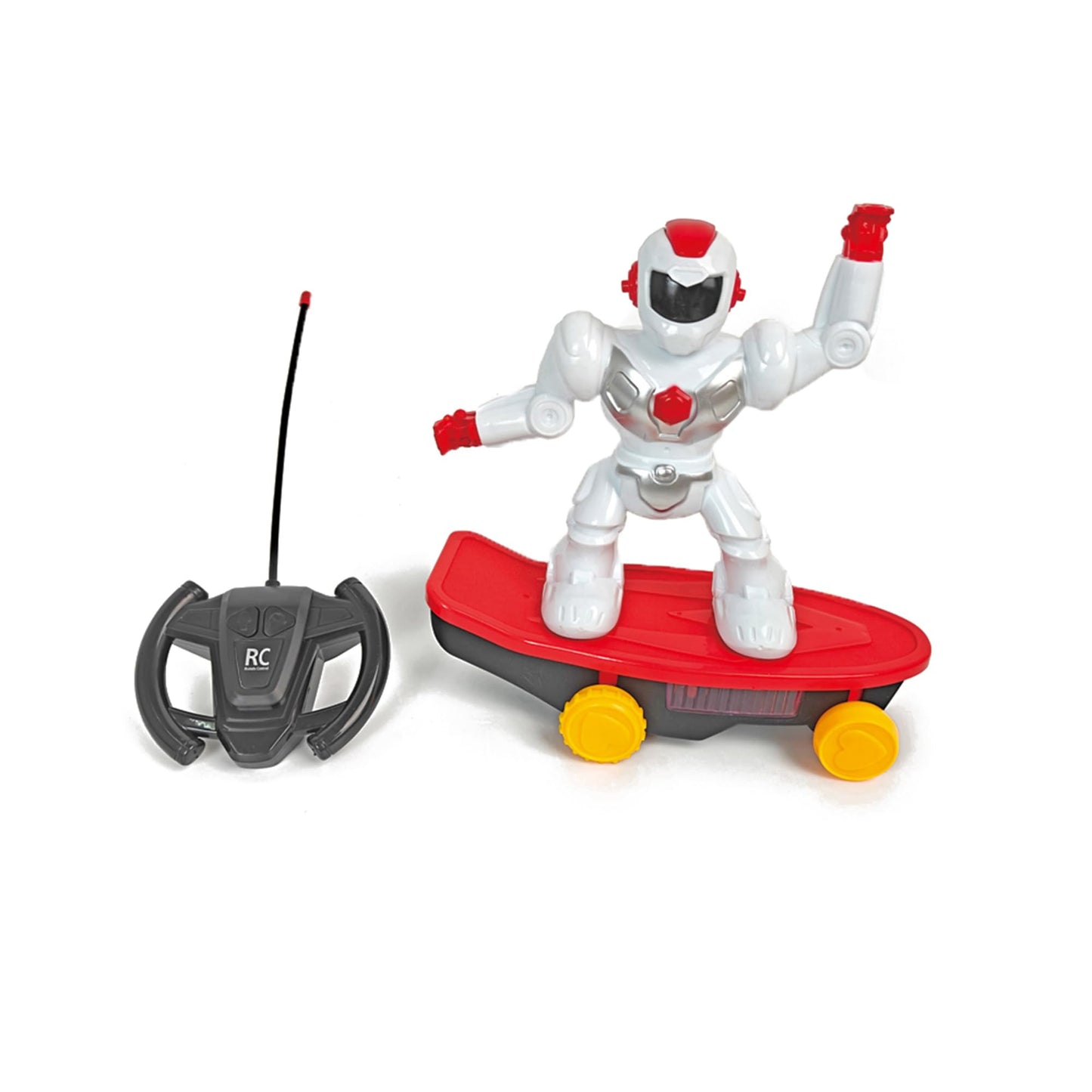Remote Control Dance Robot Toy with Lights & Music Stunt Scooter RC Robot for Kids 3+ Interactive Action Figure (10.1 x 5.1 x 9.8 in)