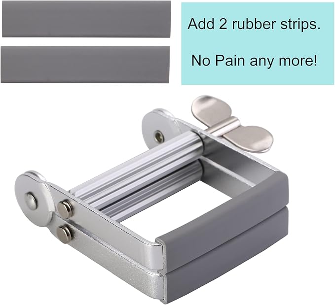 Toothpaste Squeezer, Metal Toothpaste Tube Squeezer Paint Tube Wringer for Artist, Hair Salon, Painter…