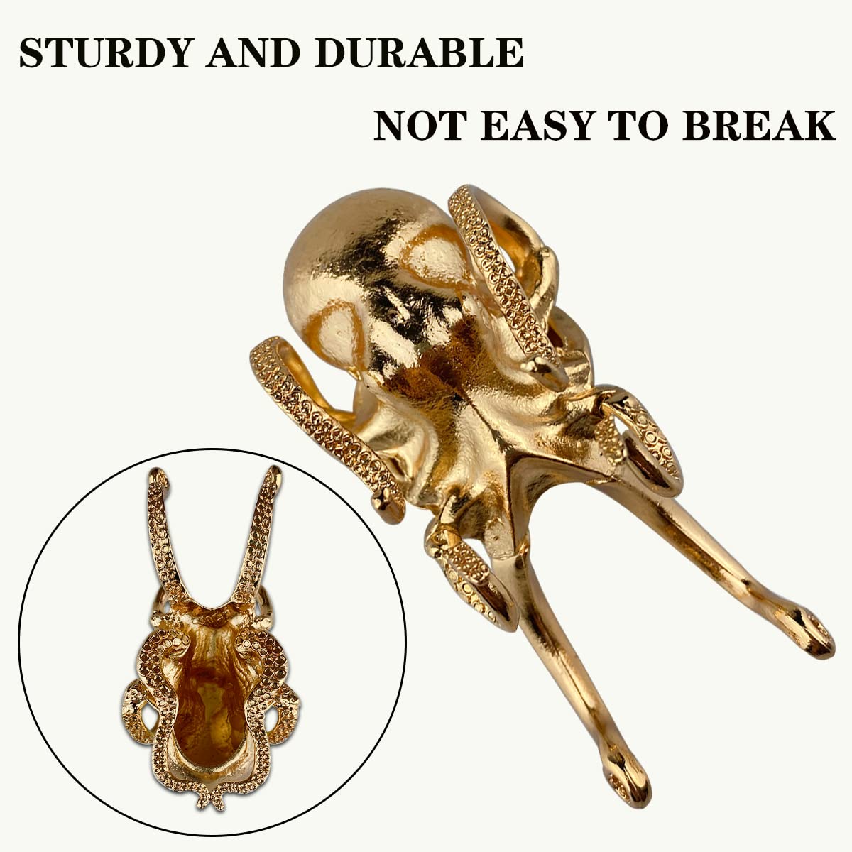 Octopus Aluminum Alloy Phone Stand - Multifunctional Holder for Office & Home Decor