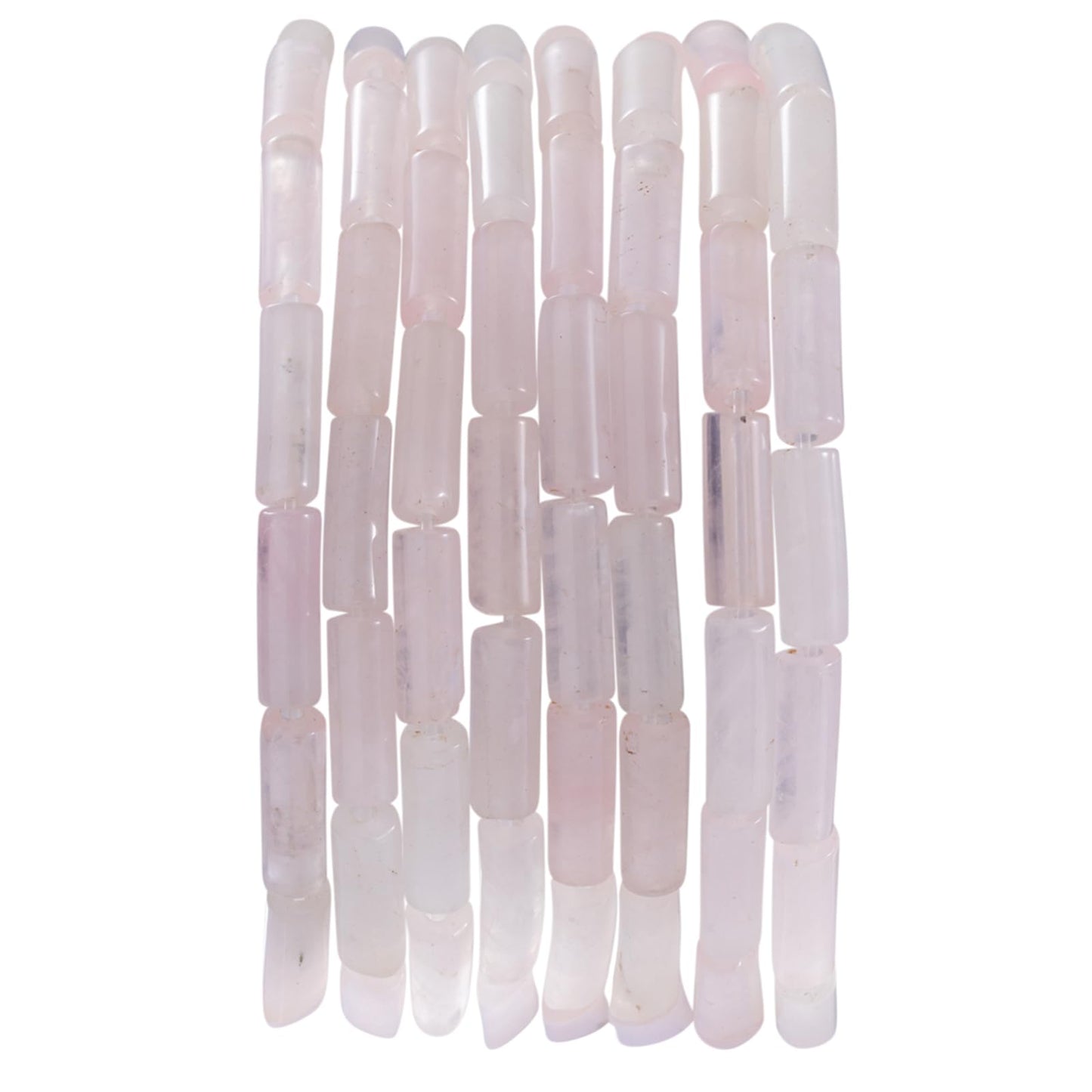 Natural Rose Quartz Crystal Cylinder Tube Beads 4x13mm 38cm/str Loose Semi Gemstone Stone Beads for Making Bracelets Necklace Earrings