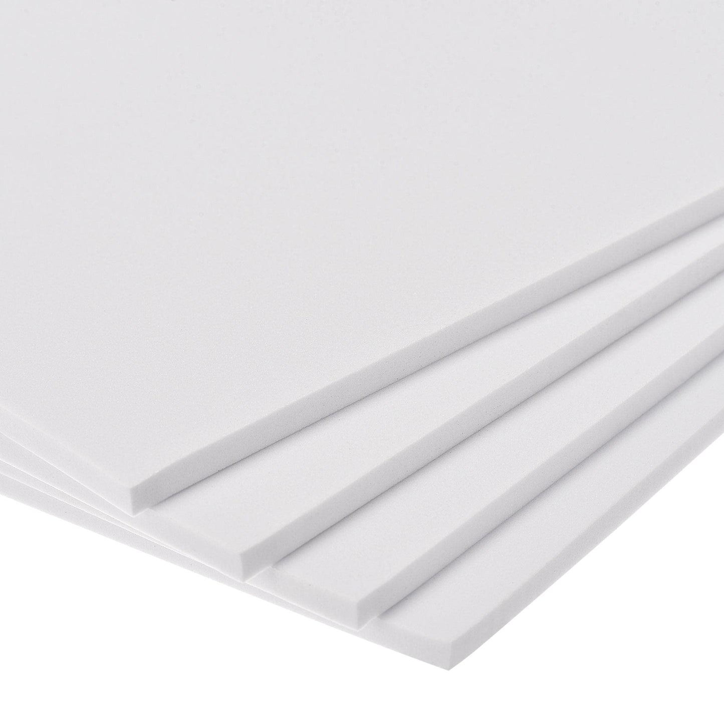 uxcell White EVA Foam Sheets 10 x 10 Inch 5mm Thickness for Crafts DIY Projects, 4 Pcs