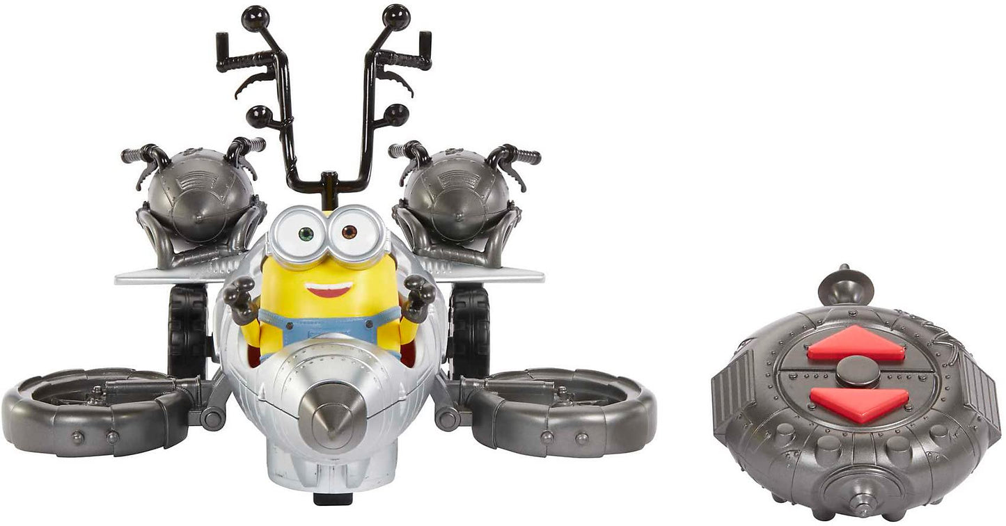 Mattel Minions Wild Rider Remote Control Vehicle with Minion Bob Action Figure, For Kids 4 Years and Older