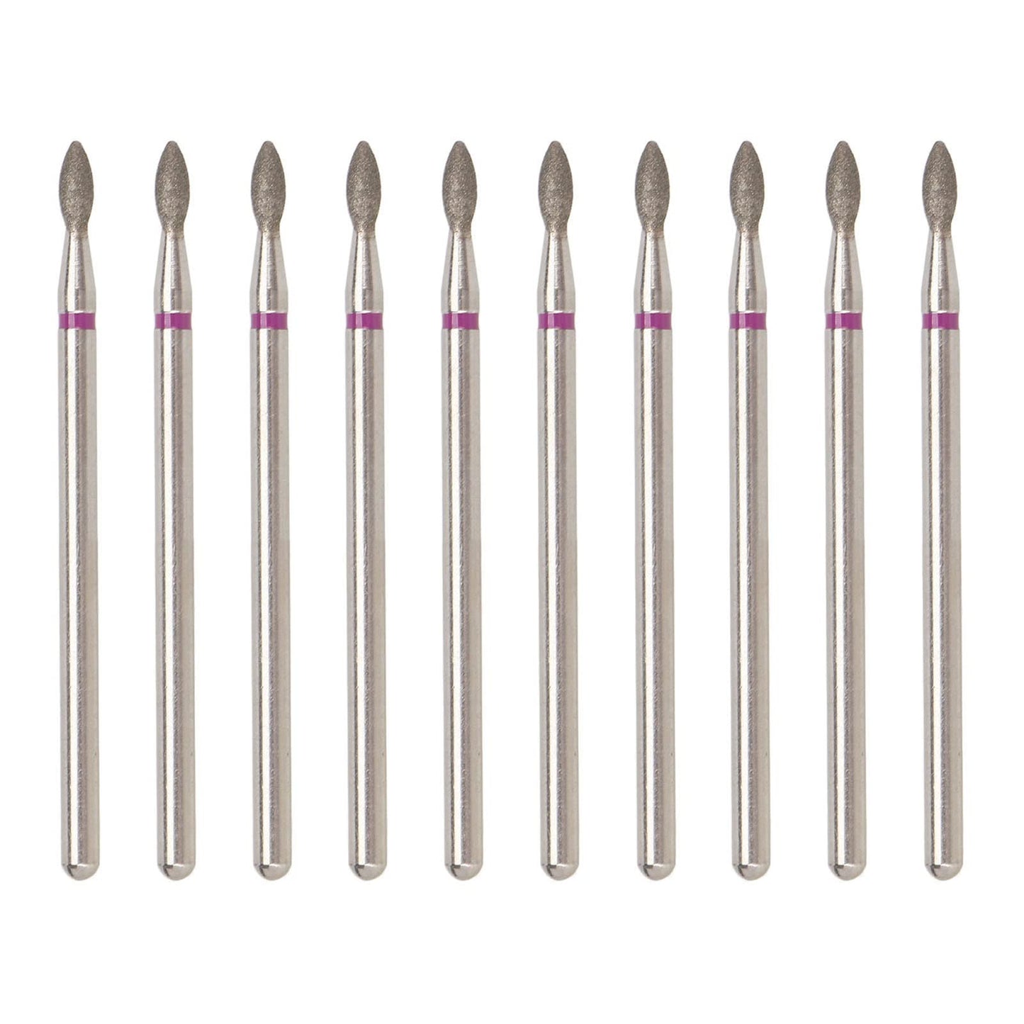 50pcs Diamond Nail Drill Bits – Cuticle Polishing & Fast Gel Removal Bits, Compatible with Most Nail Machines, Professional & Home Manicure