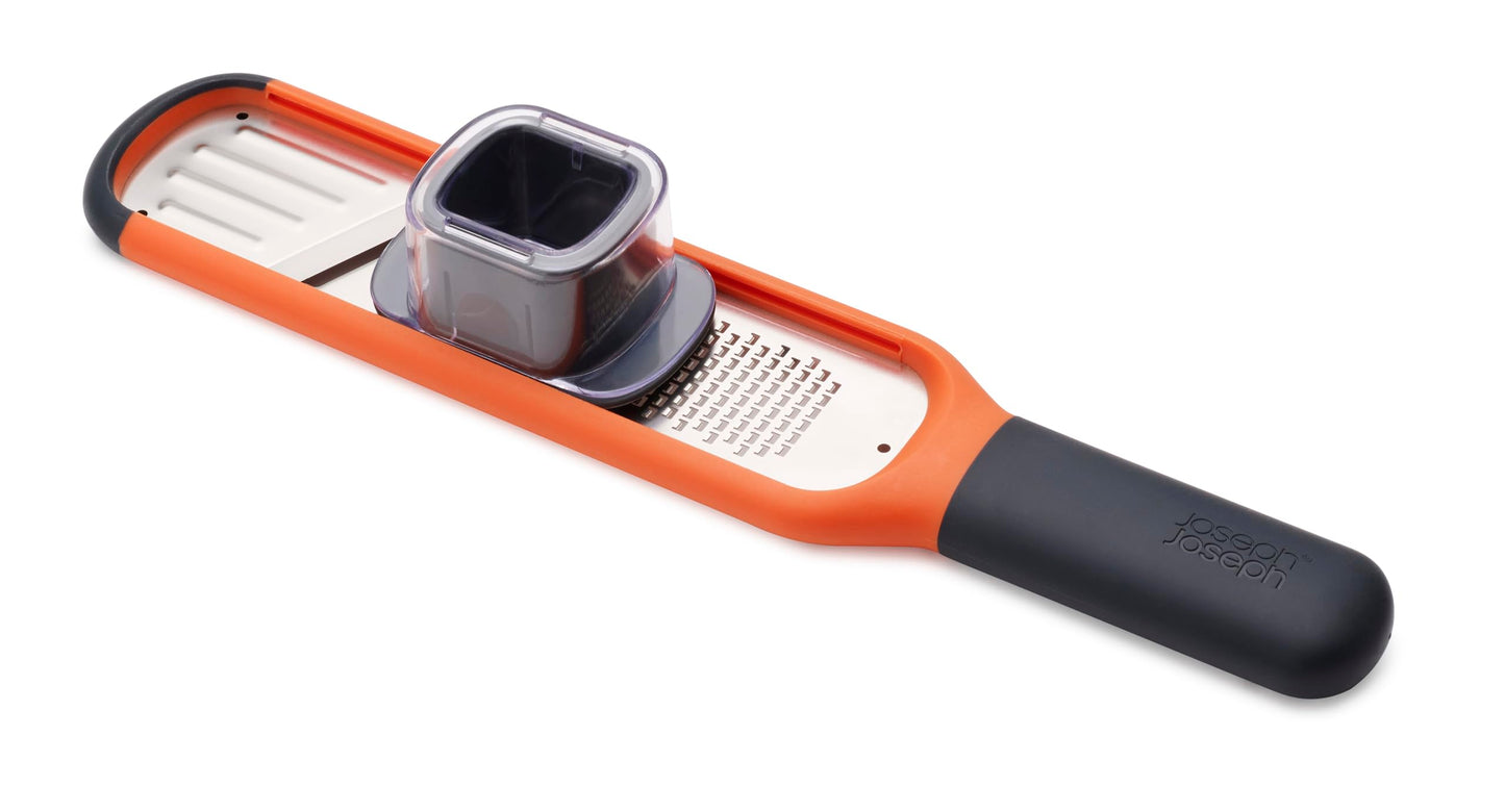Joseph Joseph 2-in-1 Mini Grater & Slicer – Compact Kitchen Tool with Sharp Stainless Steel Blades