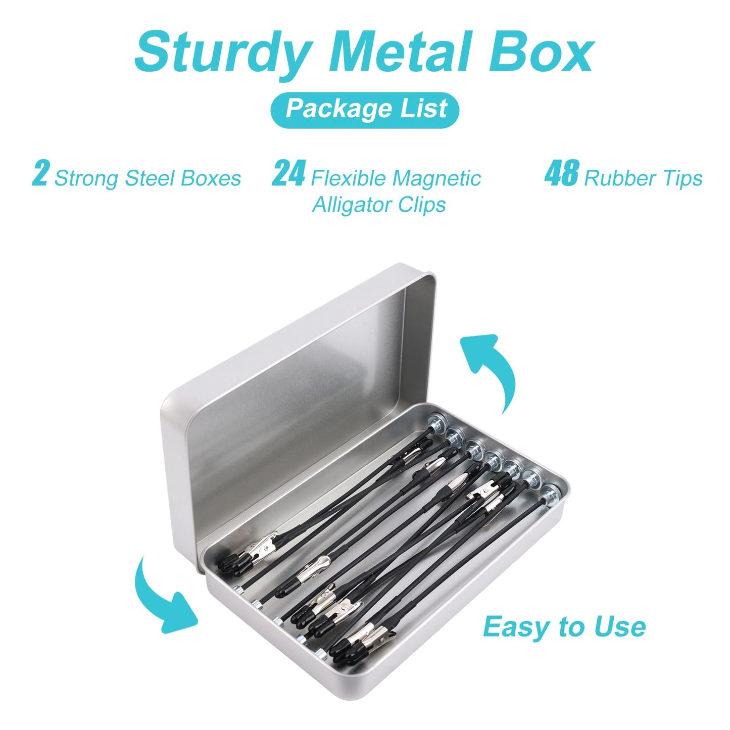 2pcs Metal Model Painting Stand Base Holder with 24pcs Bendable Magnetic Alligator Clip Sticks, Modeling Tools for Airbrush Models Coloring & Hobby Model Painting