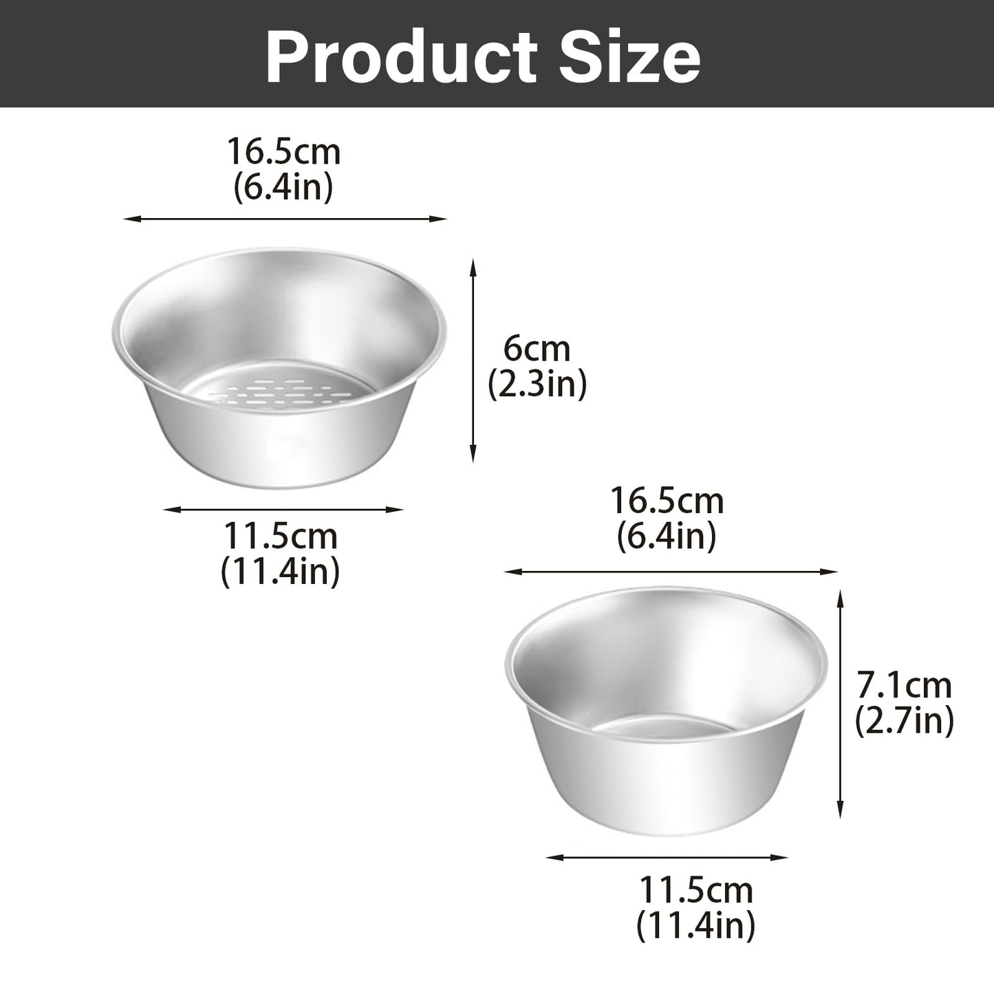 2 Set Berry Baskets,316 Stainless Steel Strainer Set,Fruit Washing Bowl with Strainer,Small Metal Colander for Berries, Strawberry, Grape, Cherry, Dishwasher Safe
