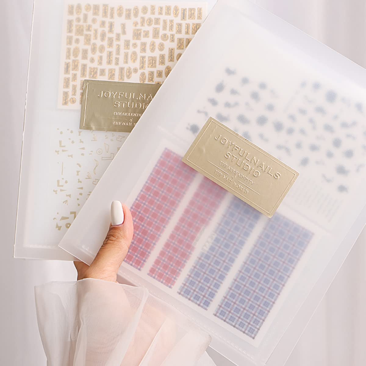 80 Slot Nail Art Sticker Storage Book - Nail Decals Organizer & Display - DIY Nail Art Design Tools