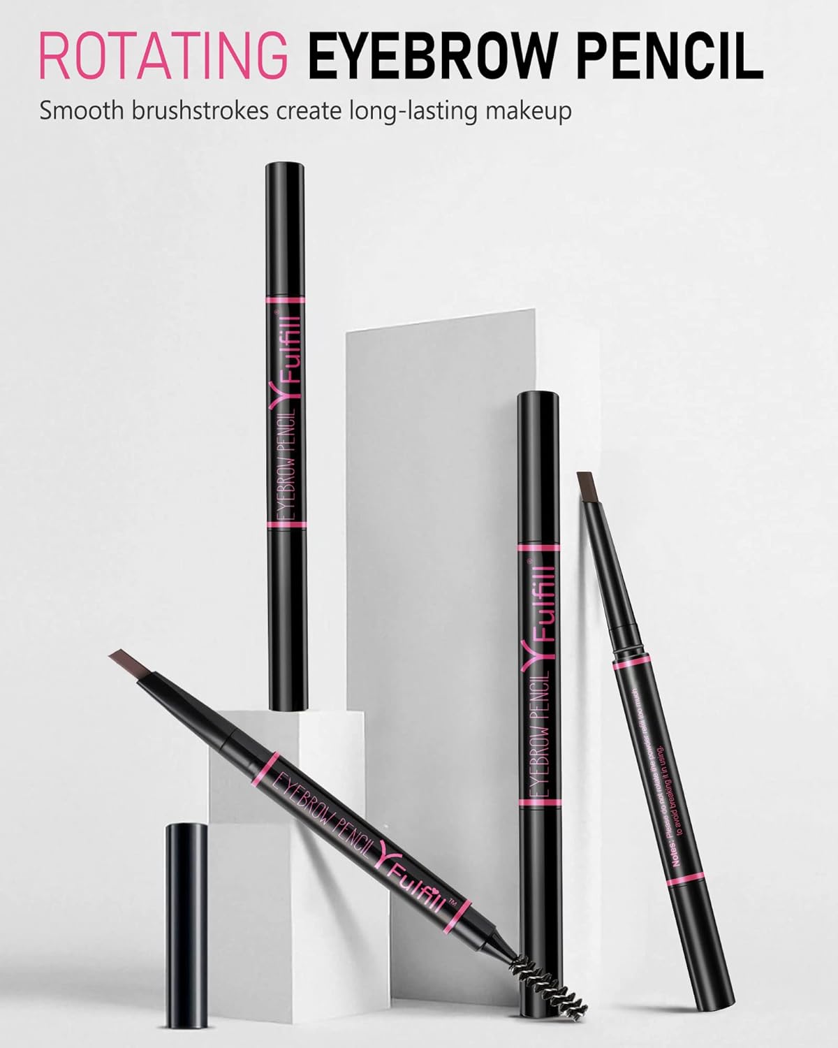 Eye Brow Pencils for Women - Waterproof Brown Eyebrow Pencil with Brush, Filler for Blondes