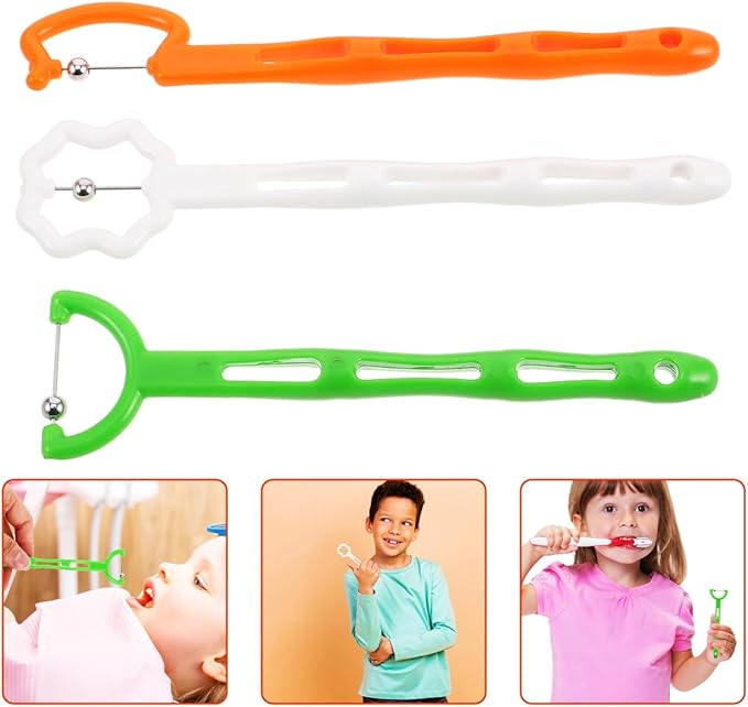 Didiseaon 3pcs Oral Muscle Trainer Tongue Muscle Exerciser for Kids Speech Therapy Materials and Oral Motor Therapy Tool for Jaw and Tongue Training