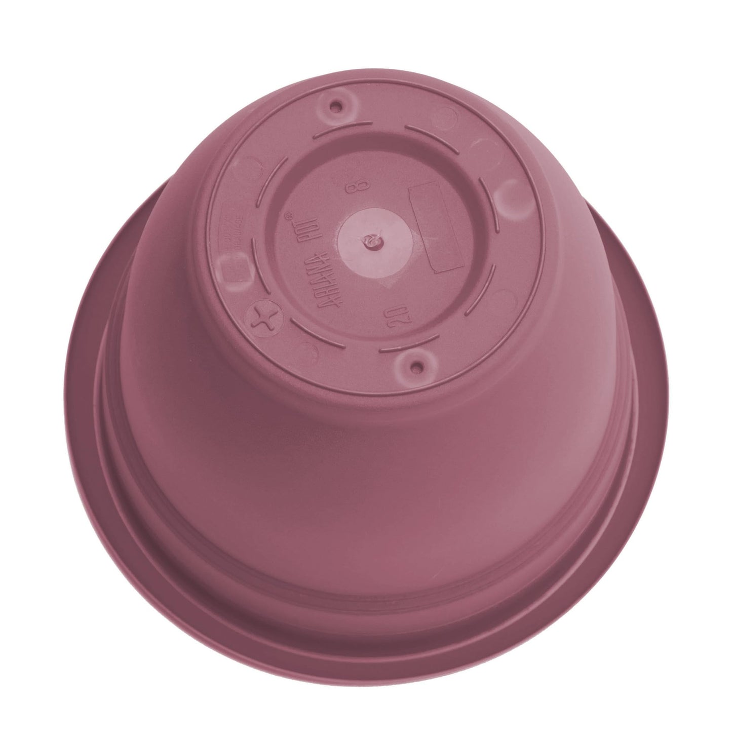 Bloem Ariana 12" Self-Watering Plastic Planter - Rolled Rim Indoor/Outdoor Garden Pot, Dusty Rose, 2-Pack
