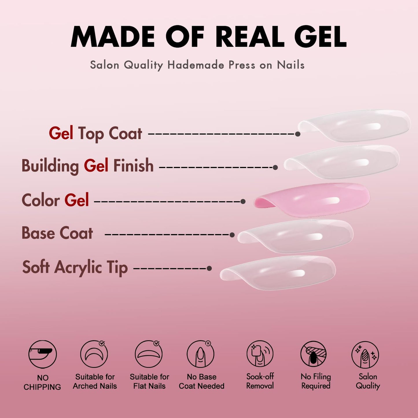 KQueenest Coffee Brown Press On Nails Long Square - Acrylic Press On Nails Medium Coffin, Glossy Opaque Fake Nails with Glue, Reusable Soft Gel Glue on Nails for Manicure Gift, 24 Pcs