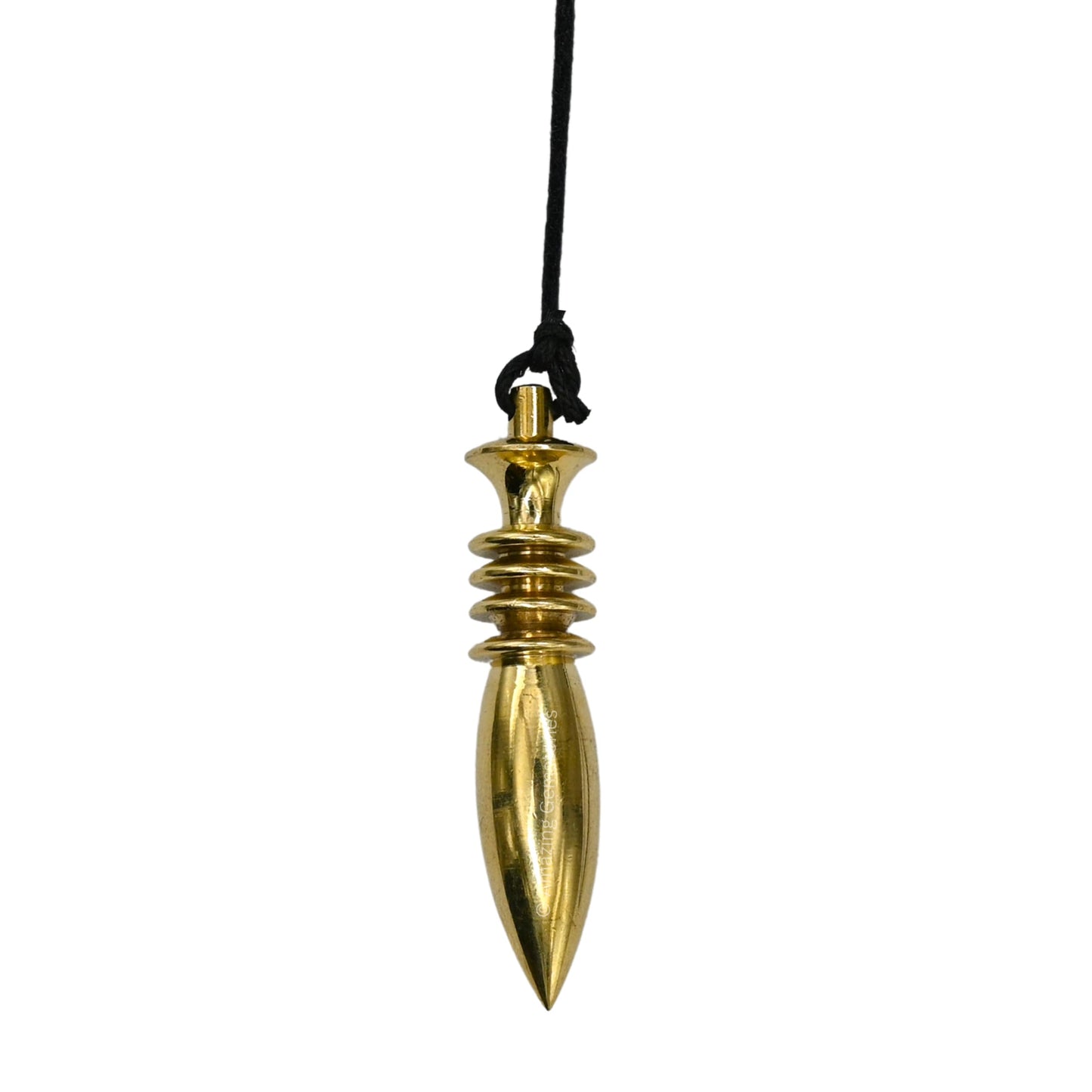 Amazing Gemstone Healing Metal Pendulums for Divination, Gold Karnak 4 Ring Plate Steel Copper Pendulum High Energy Pendulo de Bronce Pendulos de Mesa MP78