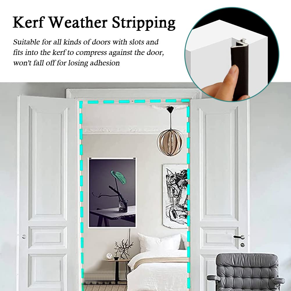Kerf Weather Stripping for Door Seal Strip (26 Foot)