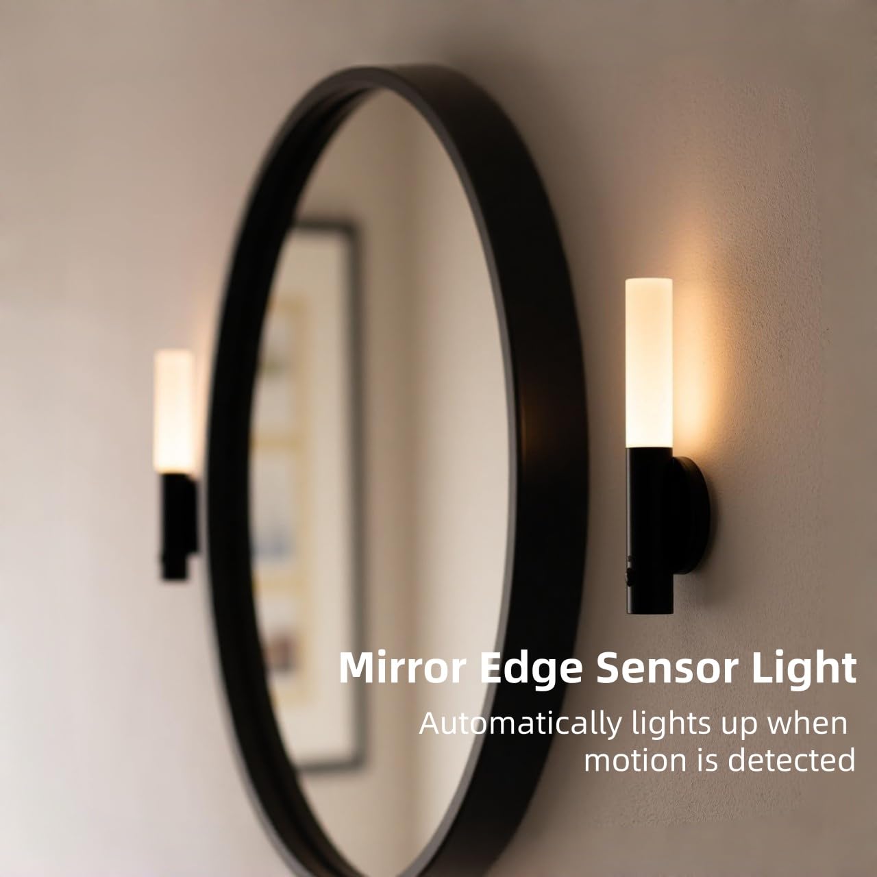 Haloak Motion Sensor Night Lights Indoor, Dimmable Lighting Decor for Stair, Bedroom, Kids Room,Magnetic Hallway Rechargeable LED Wireless Battery Operated Wall Sconce