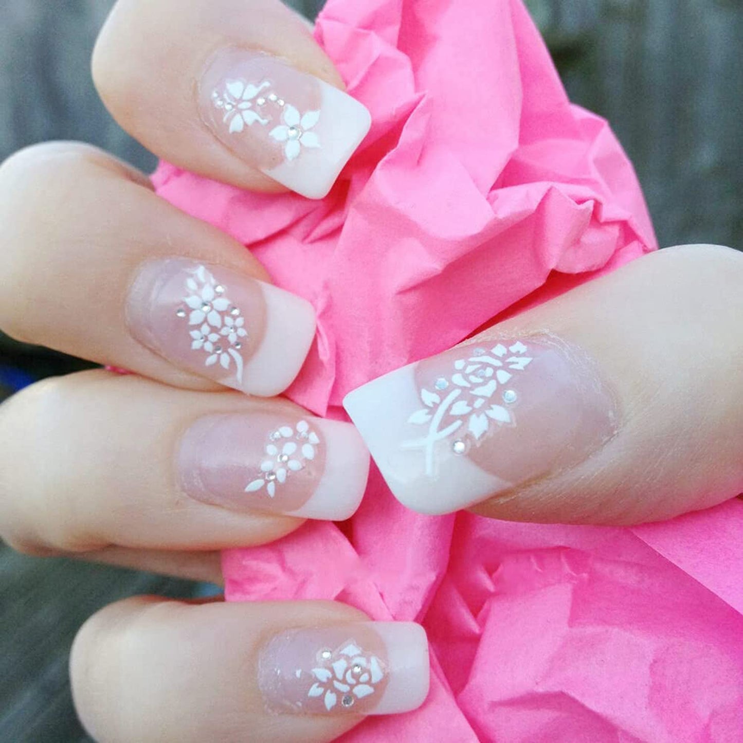 30 Sheets White Nail Stickers and 188 Sheets Colorful Nail Stickers