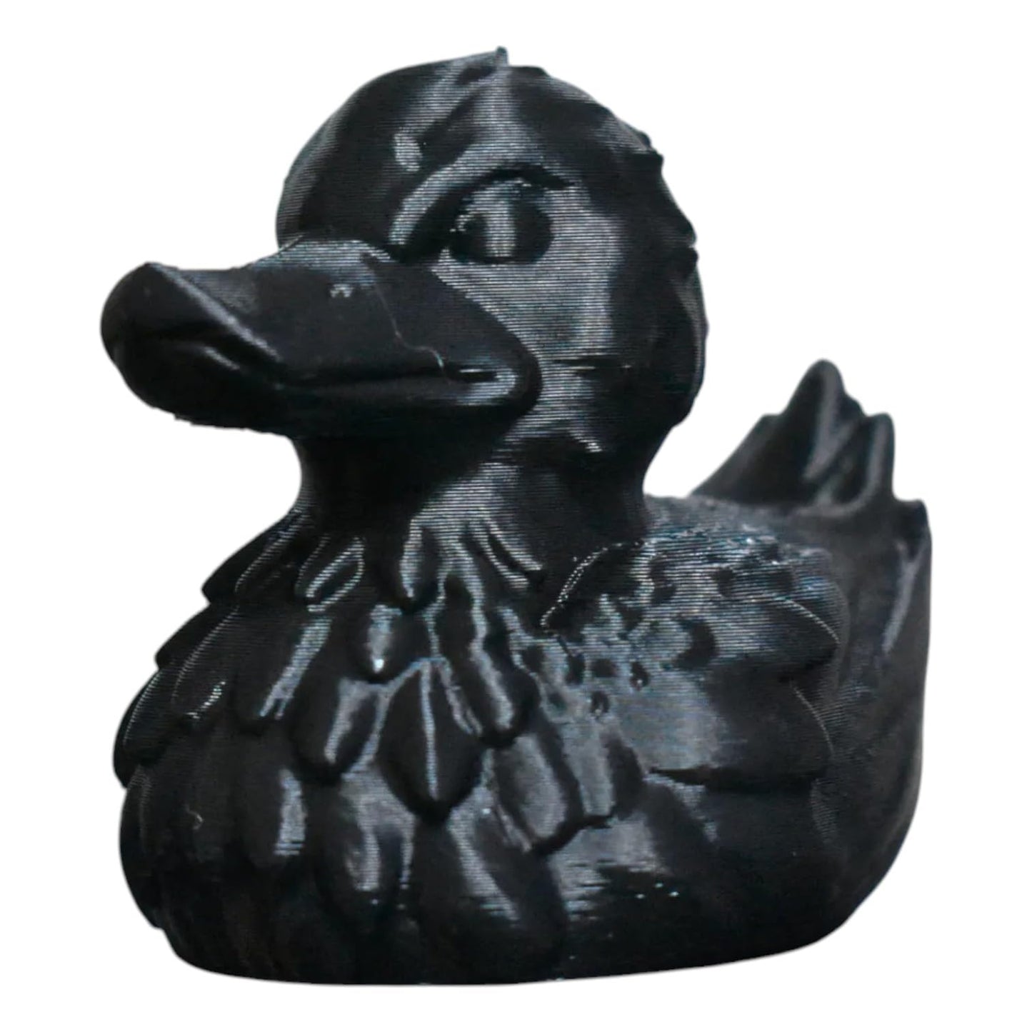 Gothic Black Raven Collectible Figurine - Striking Dark Fantasy Desk Accent for Home or Office Decor - 3D Printed in Canada