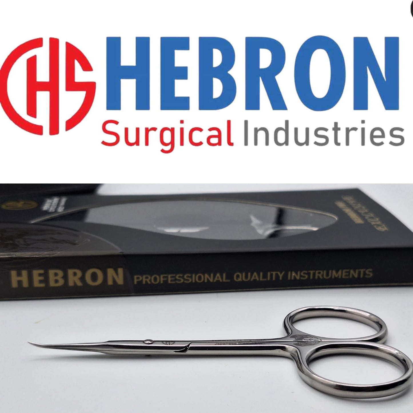 Cuticle Scissors Professional – Extra Fine Precision Nail Scissors for Manicure & Pedicure – Stainless Steel Cuticle Trimming Tool for Nails & Hangnails – HS-22/1