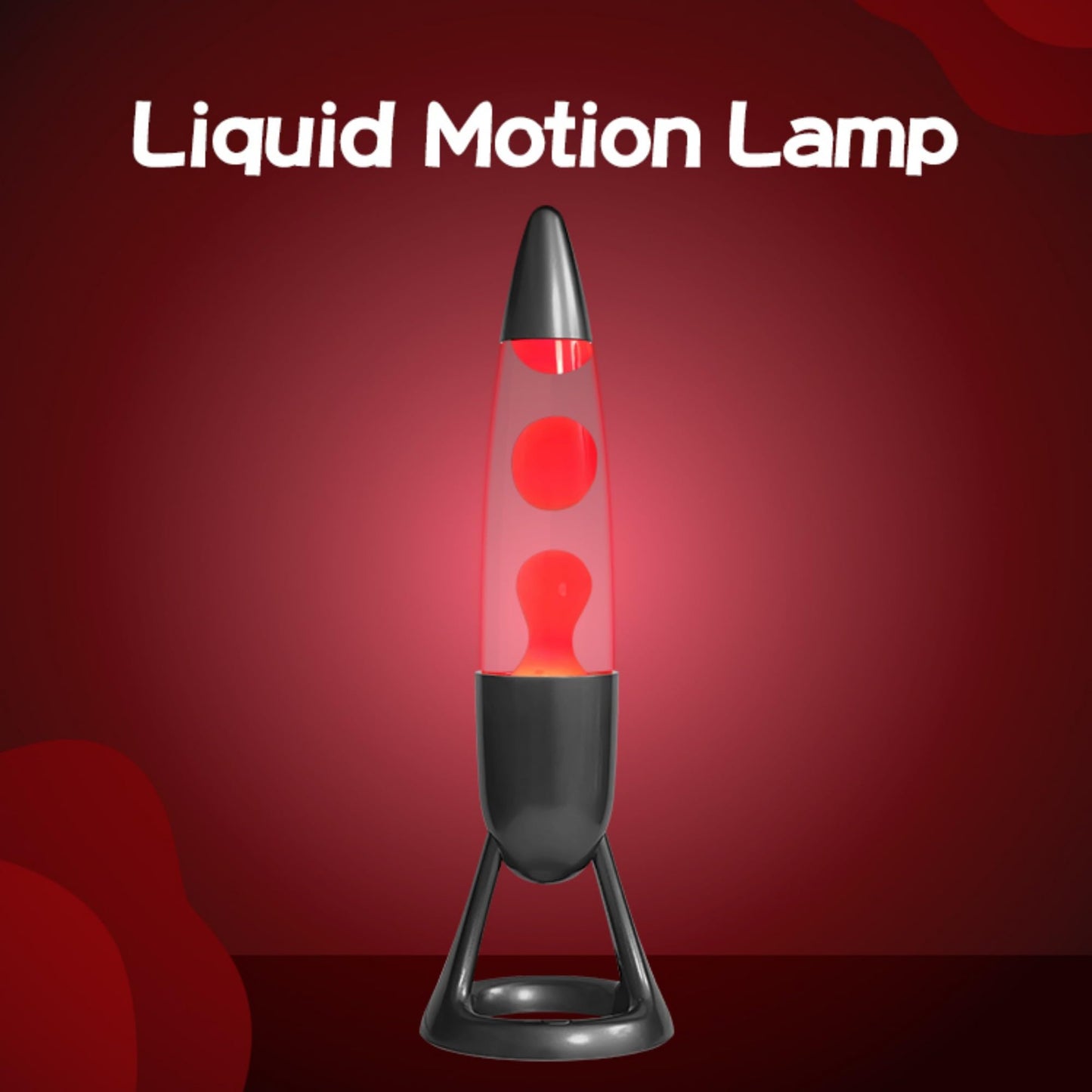 MLATAOOYG Bullet Liquid Motion Lamp Hypnotic Motion Glass Decoration, Modern Ambient Lighting for Home Office Desk, Sci-Fi Bullet Design, Gift for Men & Gadget Lovers-Gray