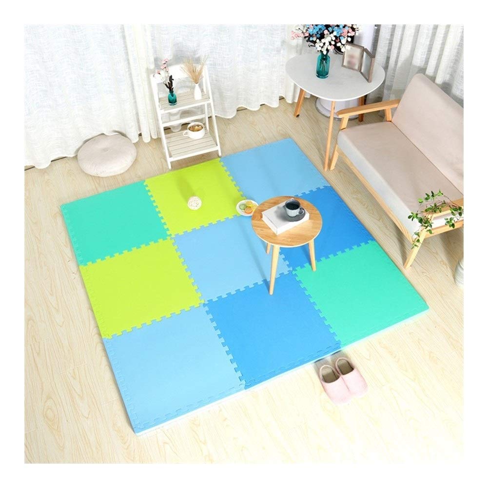 ALGFree Bedroom Bedside Baby Anti-Fall Foam Puzzle Play Mat Living Room Climbing Mat Crawling Mat Thicken Splice Interlocking Floors Tiles, Free Combination (Color : E, Size : 60x60x2.5cm-4 PCS)