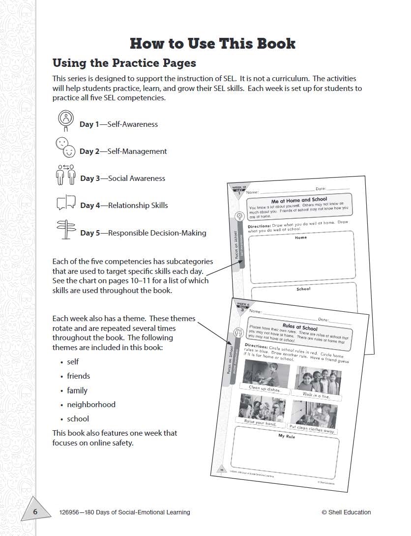 180 Days™: Social-Emotional Learning for Kindergarten: Practice, Assess, Diagnose (180 Days of Practice)