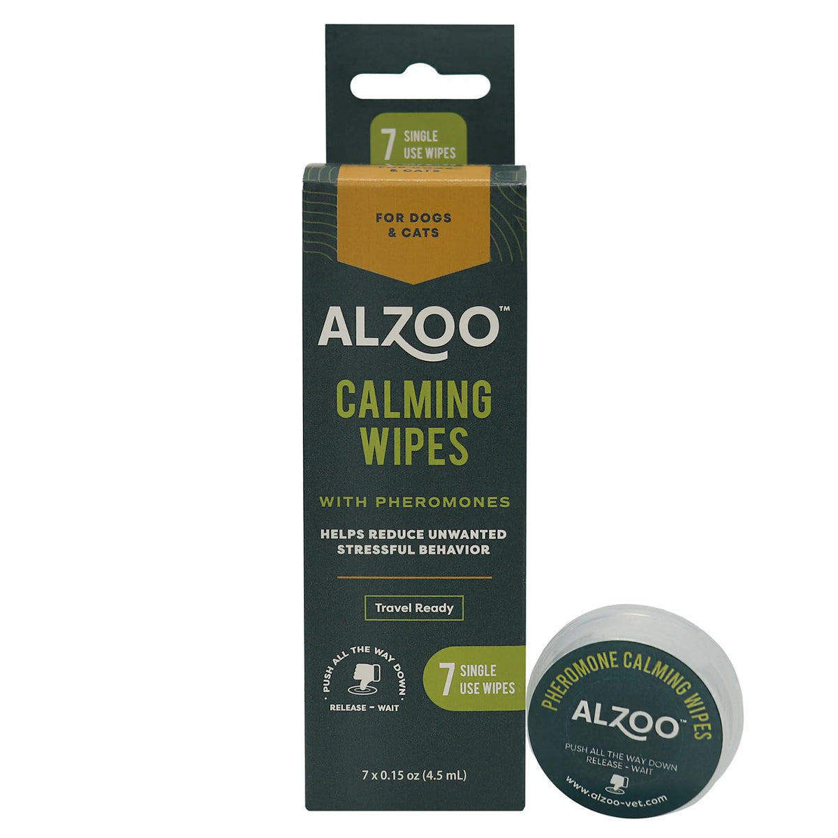 Calming Wipes with Pheromones for Cats and Dogs