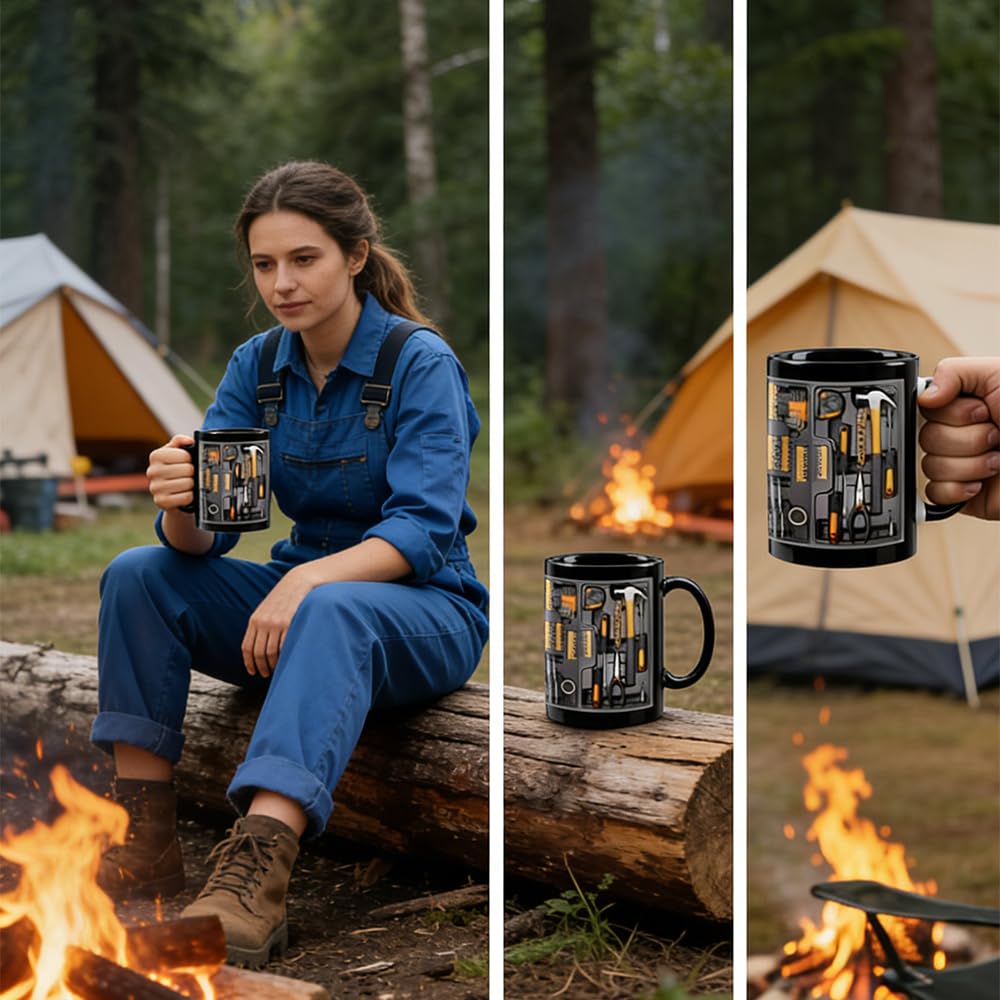 Mechanic Coffee Mug,Mechanic Toolbox Mug,Toolbox Coffee Mug,Tool Box Coffee Mugs,Tool Kit Mugs,Mechanic Mugs for Men,an Unique Gift for The Repair Technician. (2 PCS)
