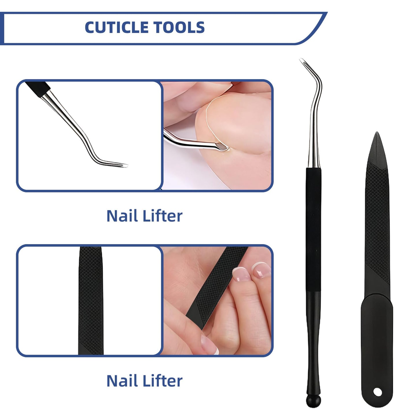 CllyCnny Toenail Clippers for Seniors Thick Toe:Wide Opening, Sharp Heavy Duty Ingrown, Toe Nail Clippers Nail Cutter Long Handle with Slanted Blade,5Pcs Large Toenail Cutters Set for Men