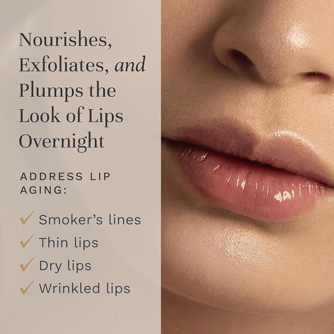City Beauty City Lips Night Oil - Plump, Hydrate, and Restore Overnight - Anti-Aging Lip Treatment - Conditioning Lip Oil with Hyaluronic Acid & Plant Extracts