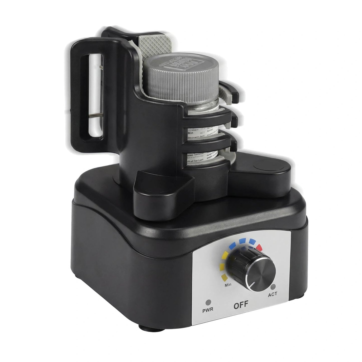 Vortex Mixer Shaker, 500-3200 RPM Adjustable Speed - Hands-Free Electric Paint Mixer for Hobby Model Paints, Tattoo Ink, Nail Polish & Lab Test Tubes - Includes Stable Holder
