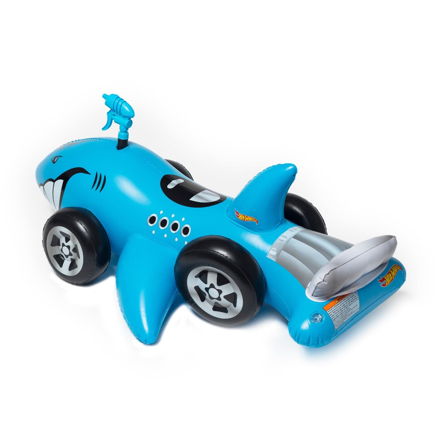 Hot Wheels & FUNBOY Sharkruiser Kids Pool Float with Water Squirter