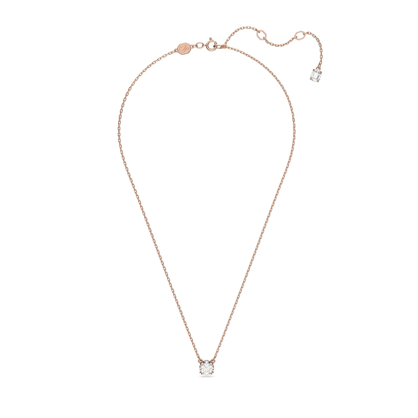 Swarovski Constella Pendant Necklace, White Crystals on a Rose Gold-Tone Finish Setting, Part of the Constella Collection
