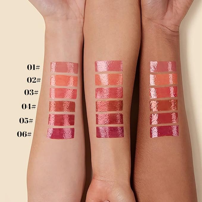 Rose Plumper Moisturizing Butter Lipstick for Women, Natural Tinted Lip Balm Shine Nourishing Hydrating Lip Gloss Stain for Dry Lips, Lightweight Lip Liner Care Makeup,Vegan 1Pc Rose Bean Paste