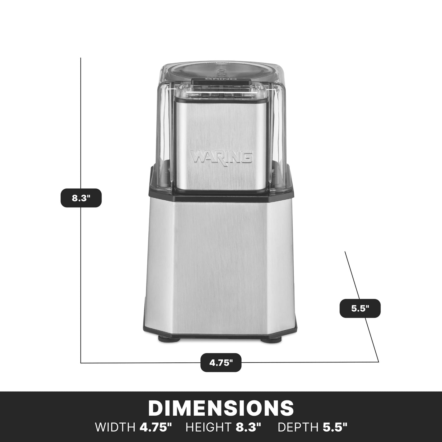 Waring Commercial WSG30 Commercial Medium-Duty Electric Spice Grinder