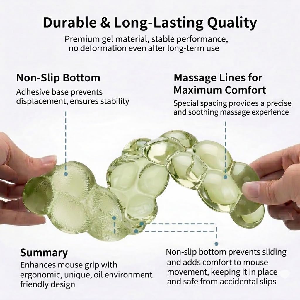 Ultimate Cute Ergonomic Wrist Rest – Instant Relief, Cloud-Like Comfort, Premium Silicone & TPU, Ultra-Soft, Durable, Gift-Boxed for Office, Study, Gaming & More