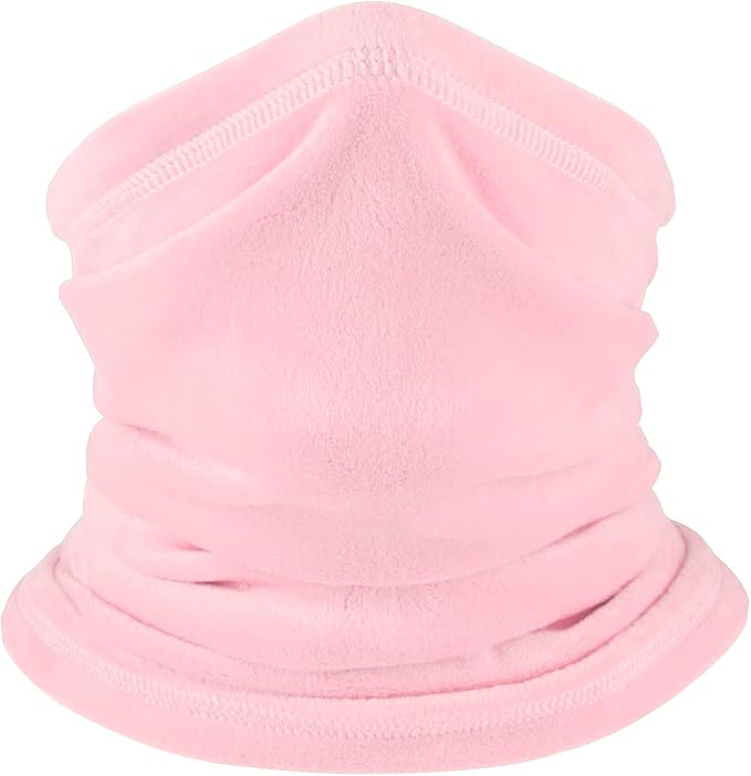 Polar Fleece Neck Warmer - Windproof Winter Neck Gaiter Cold Weather Face Mask For Men Women - 1 Pack