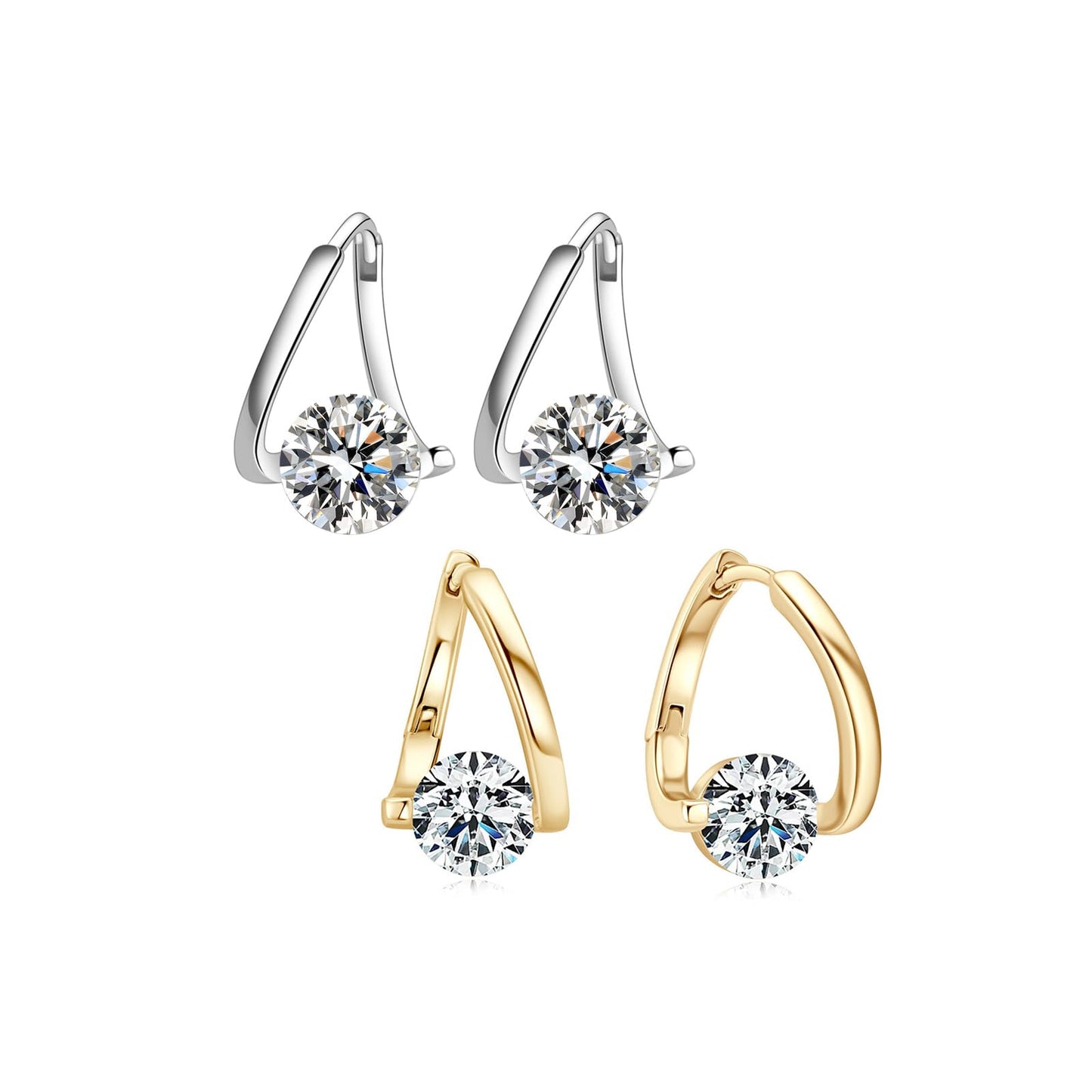 Halolux Lymphvity Germanium Earrings,Halolux Lymphatic Germanium Earring Lymphatic Earrings for Women Jewelry Gift (gold+silver)