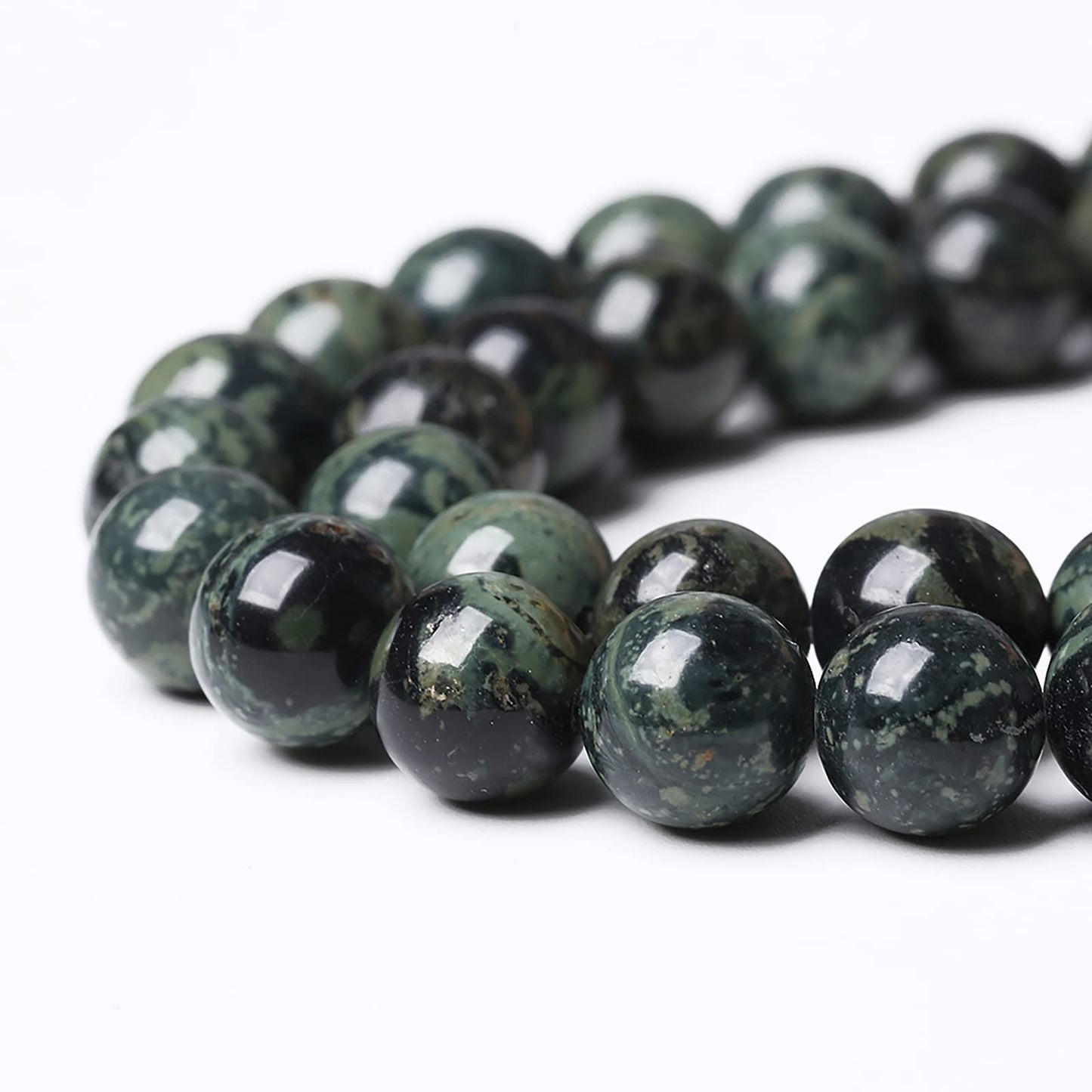 8mm 45pcs Natural Kambaba Jasper Beads Round Loose Energy Healing Stone Beads for Jewelry Making DIY Bracelet 15 Inch